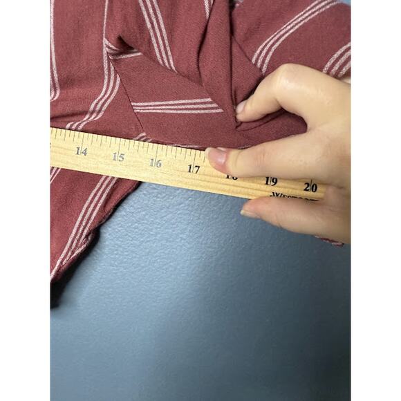 American Eagle Juniors Size Small Cropped Cardigan Striped Preppy Y2K Tie Front - Picture 4 of 6